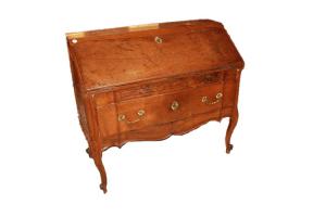 Ribalta francese di fine 1700 stile Luigi XV in legno di noce