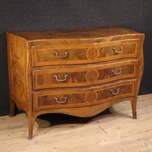 Antico cassettone napoletano Luigi XV del XVIII secolo