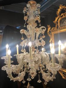 Murano-Glaslüster mit 12 Flammen