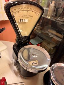 Bilancia Berkel a un piatto restaurata nera