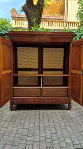 Armadio credenza antico emiliano Carlo X in noce - Foto 5