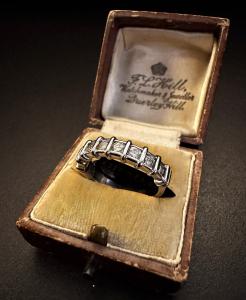 Platinring mit Diamanten - Foto 5