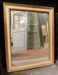 specc438 - wooden mirror, 19th century, measures cm W 66 x H 81