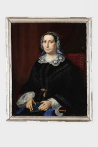 Ritratto di gentildonna con libro – Scuola del XIX secolo