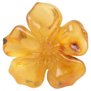 Fiore in ambra chiara - G/281 -