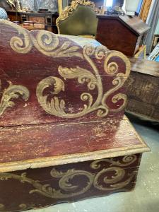 Painted chest – Marche, 18th century - Foto 5