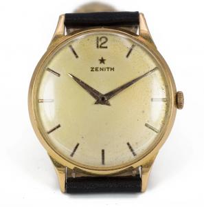 Orologio da polso Zenith in oro 18k, anni 50