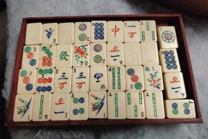 scatola antica set gioco mahjong primi 900 - Foto 6