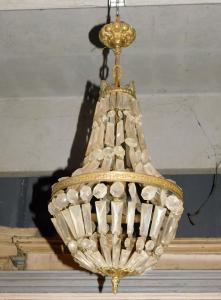 lamp203 - Kronleuchter erste Hälfte 20. Jahrhundert, cm Umfang 30 x H 70