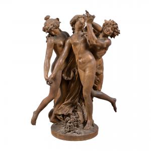 Plasticatore francese (XIX secolo) - Baccanale. 