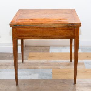Walnut card table, Directoire style, 19th century - Foto 9