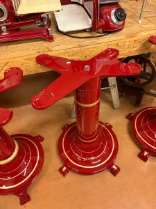 Piedistallo Per affettatrice Berkel modello 115 restaurato rosso