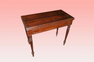 Mesa de jogo em estilo Diretório do século XIX em jacarandá