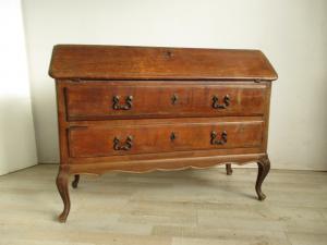 Piedmontese walnut flap desk from the 18th century, 1700s bureau - secretaire - desk - very beautiful!!!