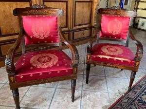 panc102 - salotto Carlo x formato da 6 sedie, 2 poltrone e un divano  