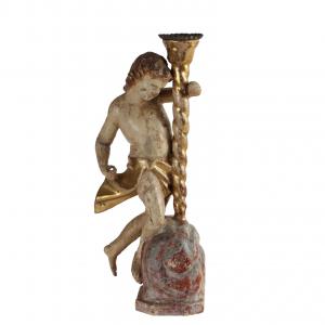 Putto-Fackelhalter, Italien, 18. Jahrhundert