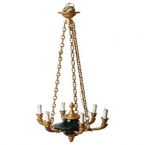 Empire-Bronze-Kronleuchter - Ref. Nr. O/4374