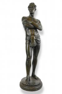 Figura di Giovane in Gesso Patinato - Italia Anni 30