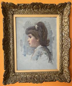 Girl with ponytail