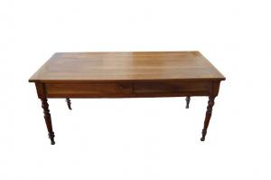 1800s French rustic cherry table