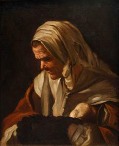 Antonio Cifrondi (1665-1730), Frau mit Handwärmer