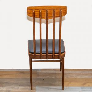 Set 6 Designstühle, Mahagoni & Sky, 50er Jahre - Foto 8