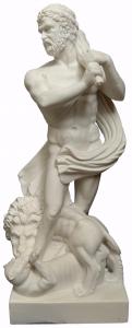 SCULTURA IN MARMO BIANCO STATUARIO " ERCOLE"