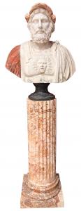 BUSTO SOLDATO ROMANO CON COLONNA (00000211)