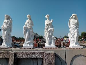 Statue quattro stagioni in marmo -Altezza 160 cm