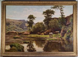 174 AUGUSTE BONHEUR, FRANÇOIS (1824-84). "Paisagem Campestre".