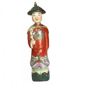 Estátua de faiança "Mandarim" China, século XX