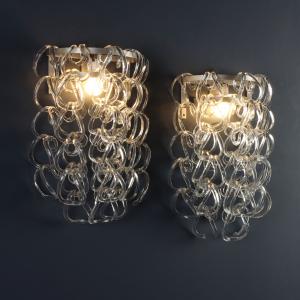 'Giogali' wall lamps by Angelo Mangiarotti - Vistosi Production