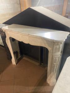 Carrara white marble fireplace 136 × 40x 107 height