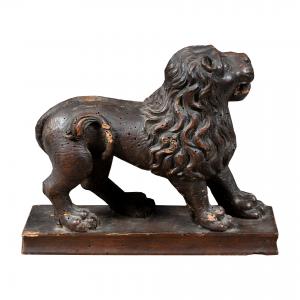 Scultore italiano (XVI secolo) - Leone in posa araldica.