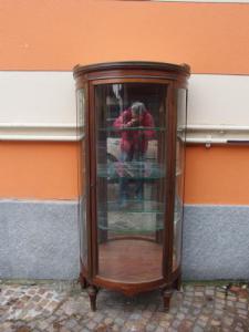 VETRINA A UNA PORTA STILE NAPOLEONE III cm L73xP39xH149