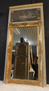 specc224 - lacquered and gilded mirror, dimensions cm W 77 x H 158