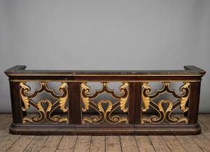 Balaustra in legno intagliato e dorato, Epoca Fine '600 Primi '700, Carved and gilded wooden balustrade, late 17th–early 18th century