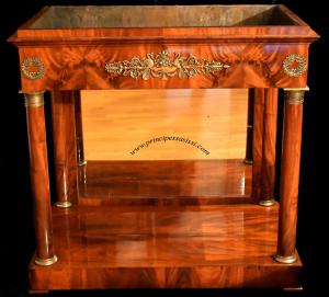 Berlin, first half of the 19th century. Rare Empire style Jardiniere, also as console table