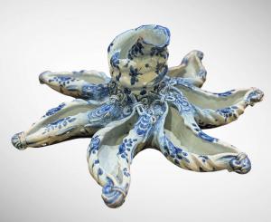 CANTAGALLI - CENTROTAVOLA O FIORIERA IN CERAMICA 