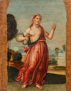 Tuscan school, late 15th - early 16th century, Cleopatra and the asp