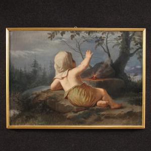 19th century Italian painting “Winter”