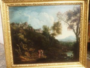 Par de paisagens de Jan Frans van Bloemen (1662-1749) chamado L'Orizzonte VENDIDO