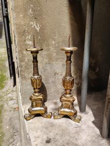 Coppia Candelieri antichi Luigi XVI  Argento E Mecca Originali - Foto 10