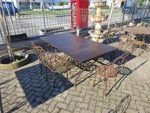 Rectangular iron table 100x200 H 77