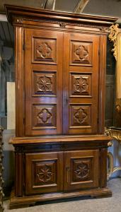ARM198 - Double-bodied cabinet, 17th century, cm L 160 x H 280 x D 50