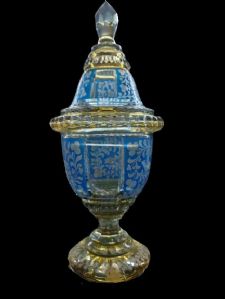 Coppa con coperchio Boemia XIX secolo 