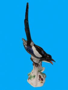 Meissen gazza h.52 cm XIX secolo 