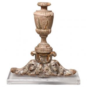 Fregio antico legno su base - O/5335 -