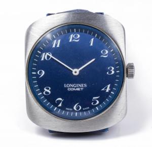  Orologio da polso Longines Comet in acciaio, anni 70/80