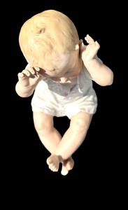 Figura di bambino ‘piano baby’ in porcellana bisquit. Manifattura Heuback,Germania. - Foto 6
